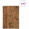vidaXL Διακοσμητικά Πάνελ 12 pcs Παλαιό ξύλο 15 x 21 x 0.3 εκ