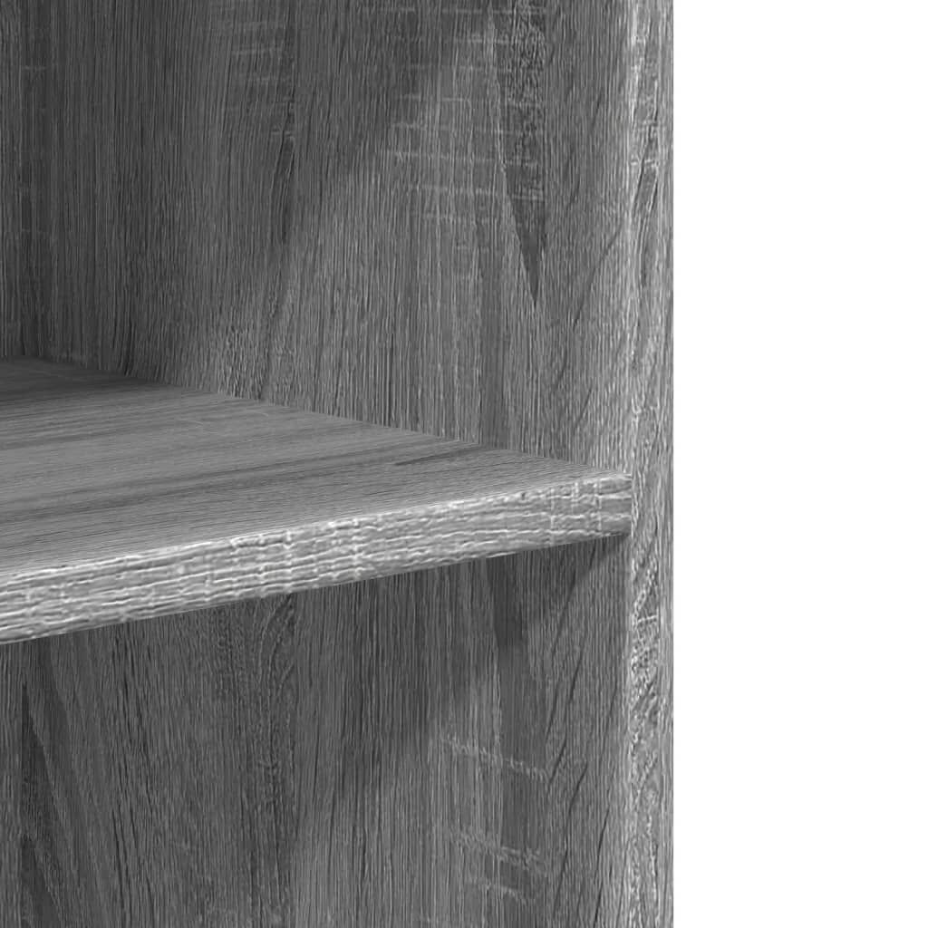 vidaXL Βοηθητικό Τραπέζι με Ρόδες Γκρι Sonoma 55x60x78 εκ Επεξ. Ξύλο