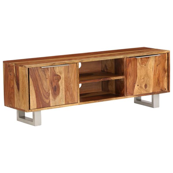 vidaXL Έπιπλο Τηλεόρασης Μελί 118 x 30 x 40 εκ. Μασίφ Ξύλο Ακακίας