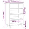 vidaXL Ραφιέρα Sonoma Δρυς 57 x 35 x 90 από Επεξεργασμένο Ξύλο