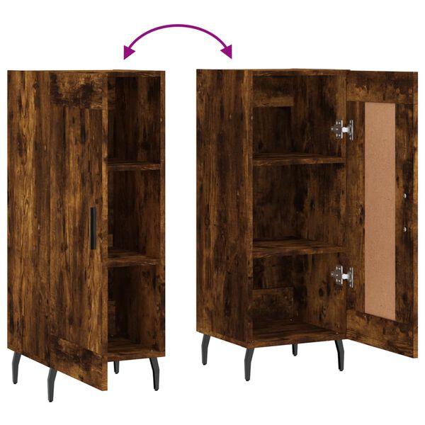 vidaXL Ντουλάπι Καπνιστή Δρυς 34,5 x 34 x 90 εκ. Επεξεργασμένο Ξύλο