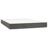 vidaXL &Kappa;&rho;&epsilon;&beta;ά&tau;&iota; Boxspring &mu;&epsilon; &Sigma;&tau;&rho;ώ&mu;&alpha; & LED &Sigma;&kappa;. &Gamma;&kappa;&rho;&iota; 140x190&epsilon;&kappa;. &Beta;&epsilon;&lambda;&omicron;ύ&delta;&iota;&nu;&omicron;