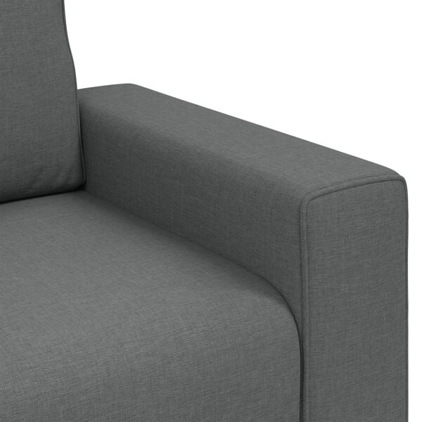 vidaXL Καναπές με μαξιλάρι Σκούρο γκρι 100 x 77 x 82 εκ ύφασμα
