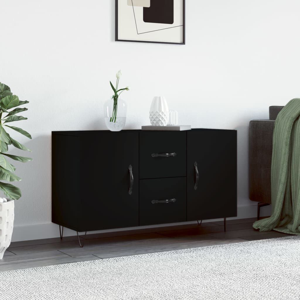 vidaXL Ντουλάπι Μαύρο 100x36x60 εκ. από Επεξεργασμένο Ξύλο