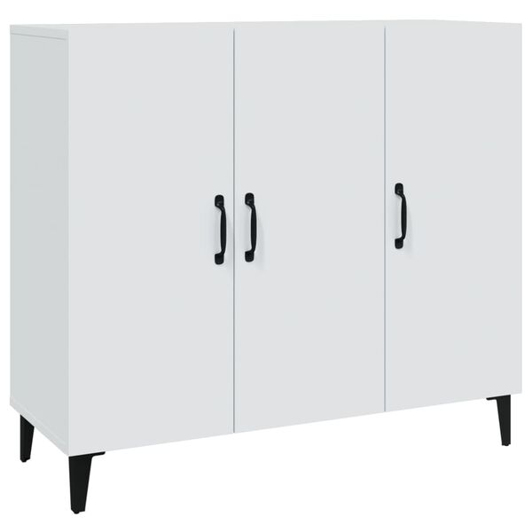 vidaXL Μπουφές Λευκός 90 x 34 x 80 εκ. από Επεξεργασμένο Ξύλο