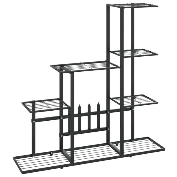 vidaXL Ανθοστήλη Μαύρη 94,5 x 25 x 88 εκ. Μεταλλική