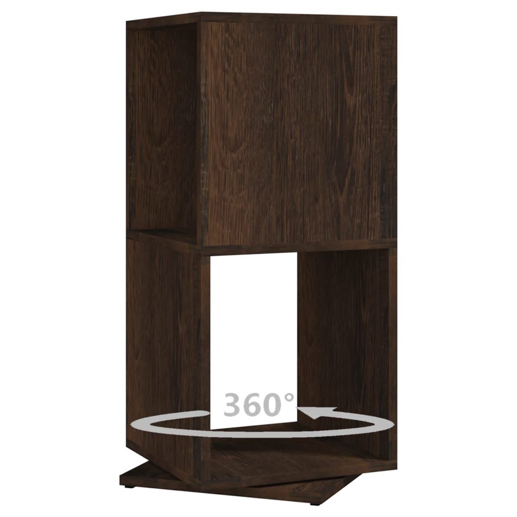 vidaXL Ντουλάπι Περιστρ. Καπνιστή Δρυς 34,5x34,5x75,5 εκ. Επεξ. Ξύλο
