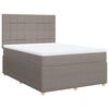 vidaXL &Kappa;&rho;&epsilon;&beta;ά&tau;&iota; Boxspring &mu;&epsilon; &Sigma;&tau;&rho;ώ&mu;&alpha; Taupe 140x190 &epsilon;&kappa;. &Upsilon;&phi;&alpha;&sigma;&mu;ά&tau;&iota;&nu;&omicron;