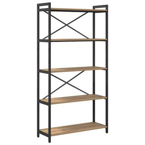 vidaXL &Rho;ά&phi;&iota; &Beta;&iota;&beta;&lambda;ί&omega;&nu; 80 x 30 x 155 &epsilon;&kappa; &Epsilon;&pi;&epsilon;&xi;&epsilon;&rho;&gamma;&alpha;&sigma;&mu;έ&nu;&omicron; &Xi;ύ&lambda;&omicron; Artisan Oak