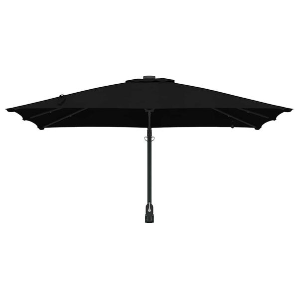 vidaXL Ομπρέλα Κήπου Μαύρο 248.5 x 247.5 x 160 εκ. ύφασμα