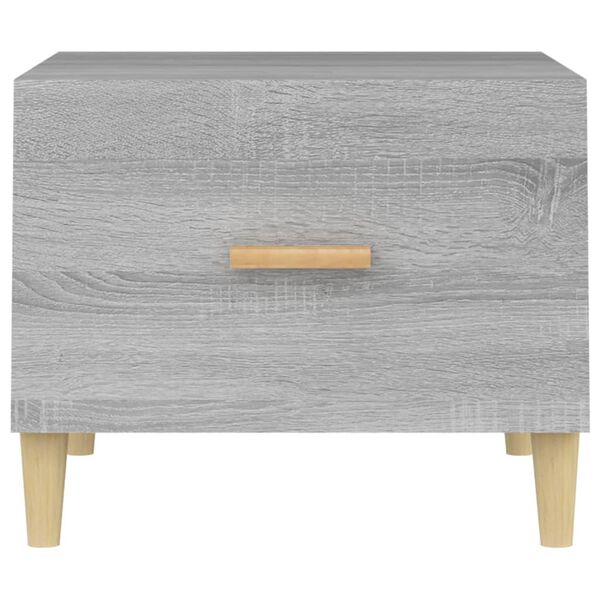 vidaXL Τραπεζάκι Σαλονιού Γκρι Sonoma 50x50x40 εκ. Επεξεργασμένο Ξύλο