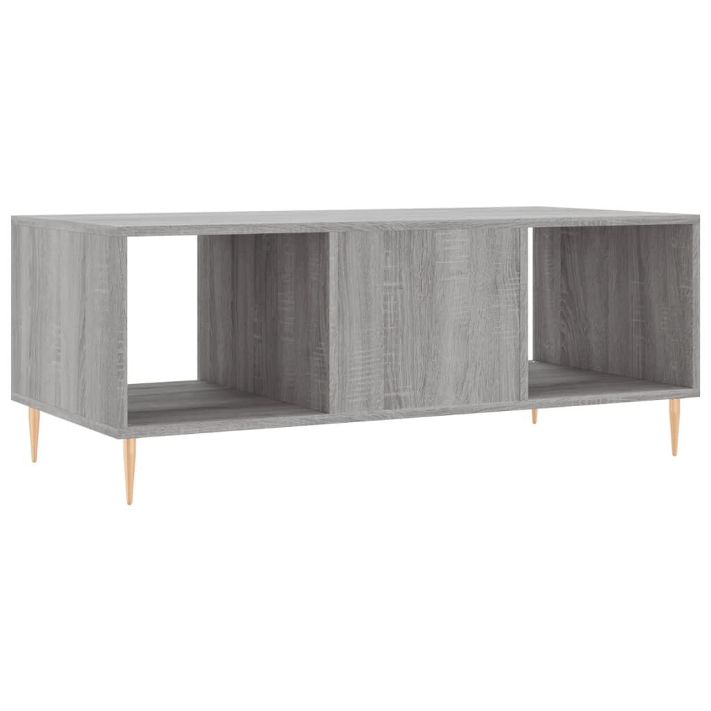 vidaXL Τραπεζάκι Σαλονιού Γκρι Sonoma 102x50x40 εκ. Επεξεργασμένο Ξύλο