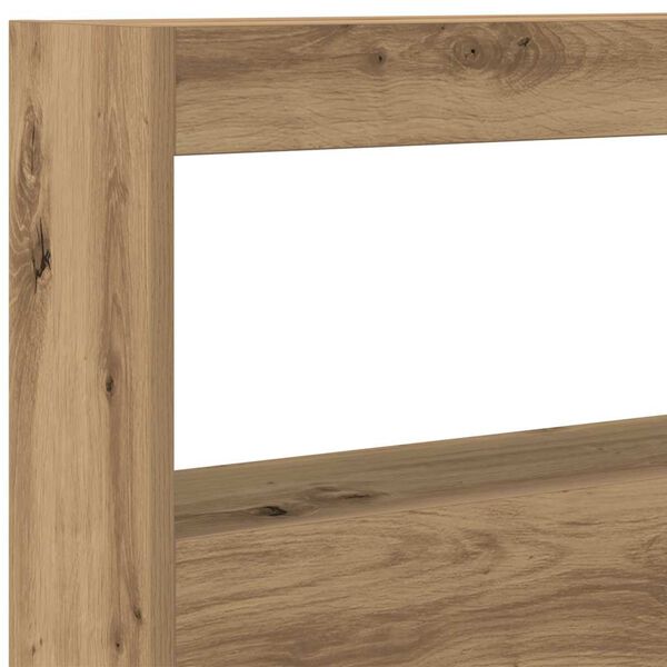 vidaXL Κεφαλάρι με Αποθηκευτικό Χώρο & LED Artisan Δρυς 100x17x102 εκ.