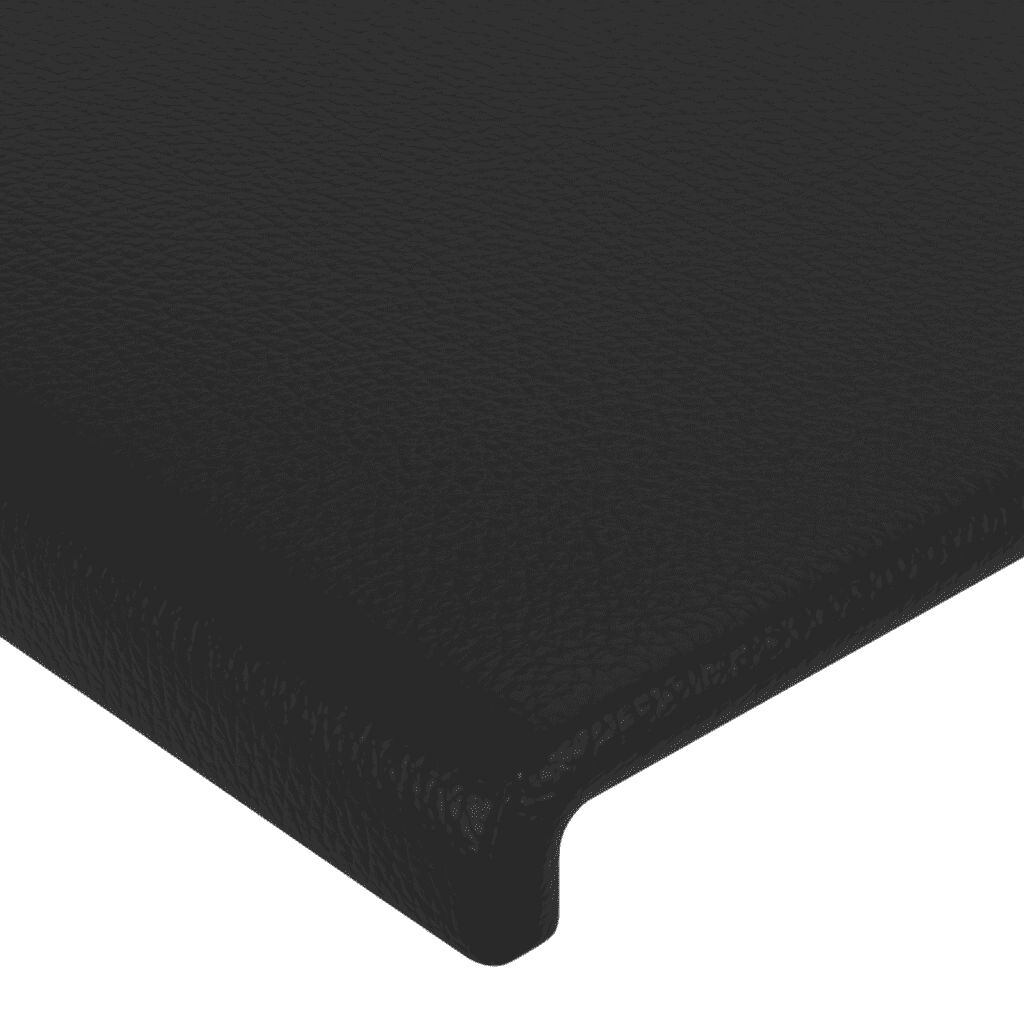 vidaXL Κρεβάτι Boxspring με Στρώμα Μαύρο 160x200εκ.από Συνθετικό Δέρμα