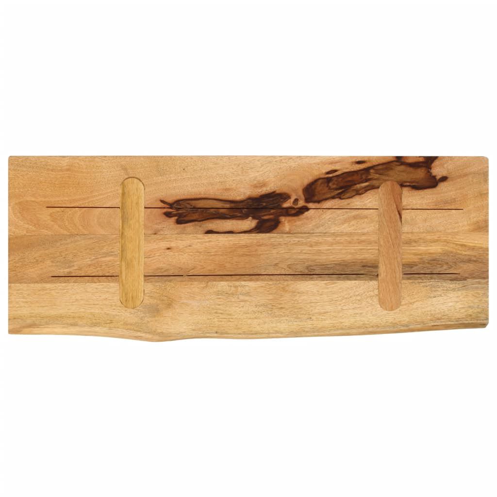 vidaXL Επιφάνεια Τραπεζιού 70x20x3,8 εκ. Live Edge Μασίφ Ξύλο Μάνγκο
