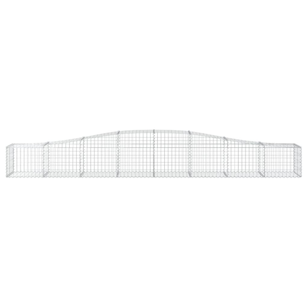 vidaXL Συρματοκιβώτιο Τοξωτό 400x50x40/60εκ. από Γαλβανισμένο Χάλυβα