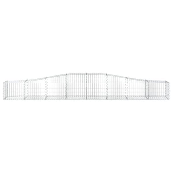 vidaXL Συρματοκιβώτιο Τοξωτό 400x50x40/60εκ. από Γαλβανισμένο Χάλυβα