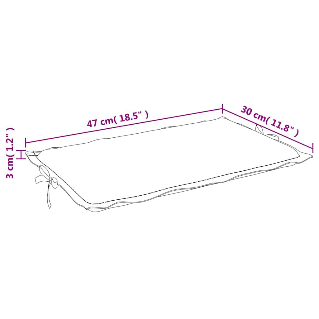 vidaXL Μαξιλάρι Ξαπλώστρας Κρεμ 186x58x4 εκ. Ύφασμα