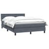 vidaXL Box Spring &Kappa;&rho;&epsilon;&beta;ά&tau;&iota; &mu;&epsilon; &sigma;&tau;&rho;ώ&mu;&alpha; &Sigma;&kappa;&omicron;ύ&rho;&omicron; &gamma;&kappa;&rho;&iota; 140x220 cm &Beta;&epsilon;&lambda;&omicron;ύ&delta;&iota;&nu;&omicron;
