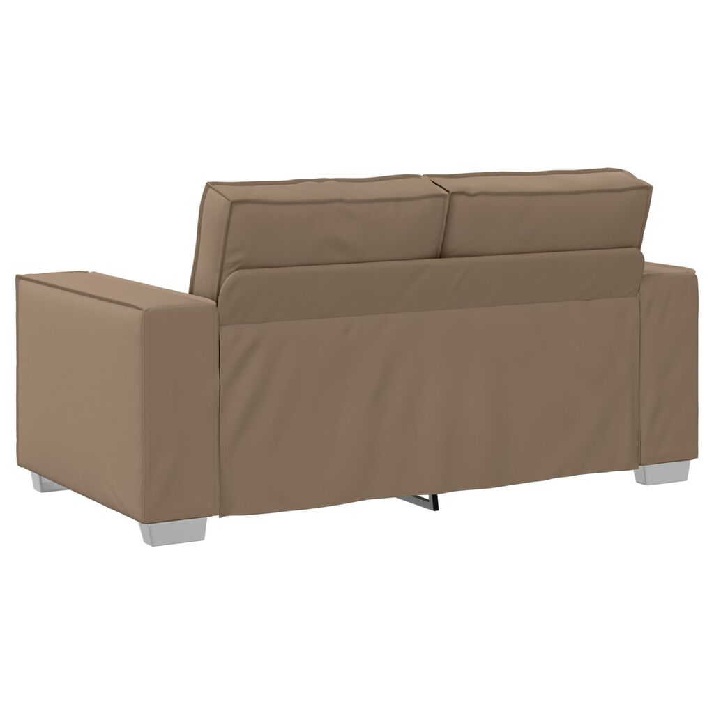 vidaXL Καναπές Loveseat Καφέ 120 εκ από Συνθετικό Δέρμα