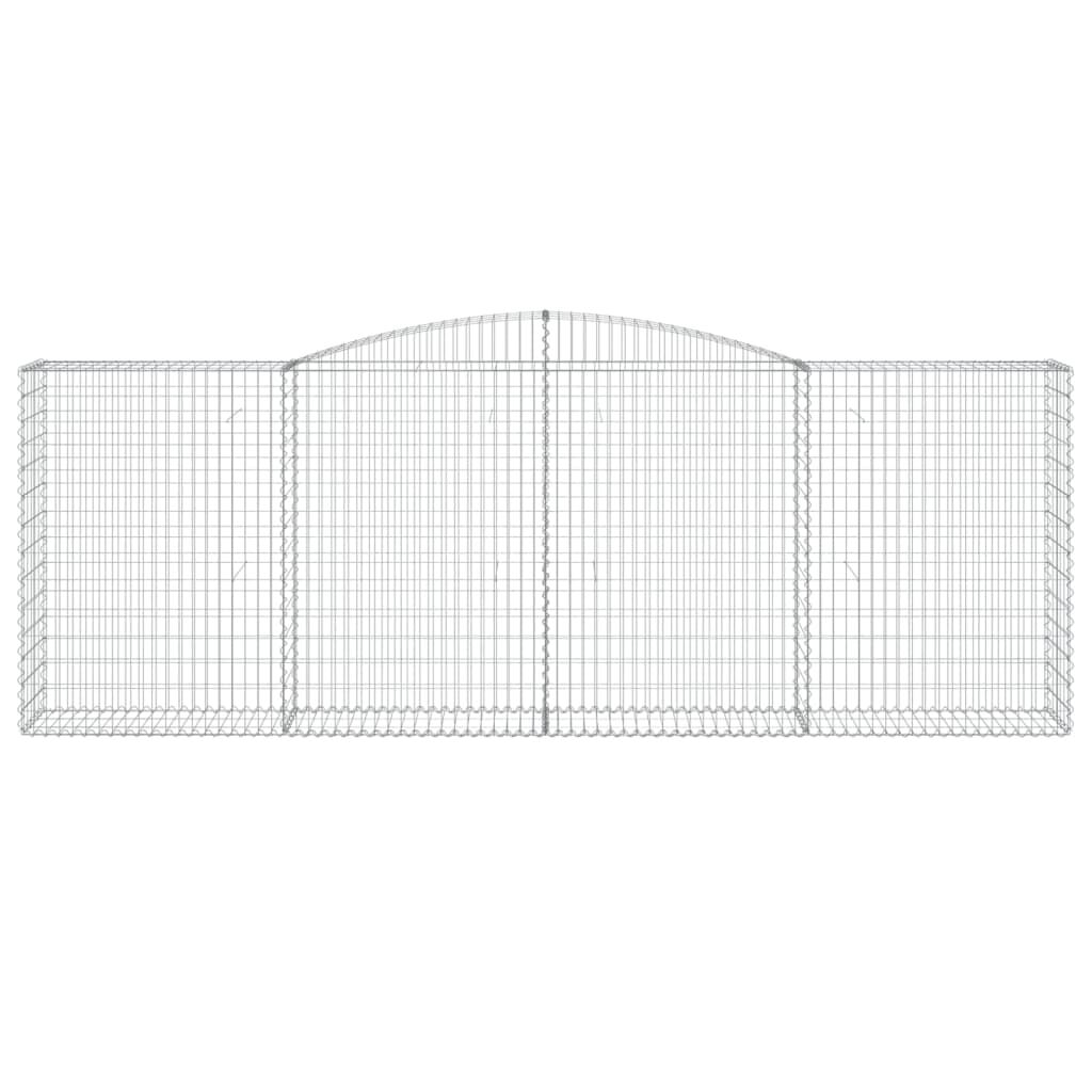 vidaXL Συρματοκιβώτια Τοξωτά 10 τεμ. 400x50x140/160 εκ. Γαλβαν. Ατσάλι