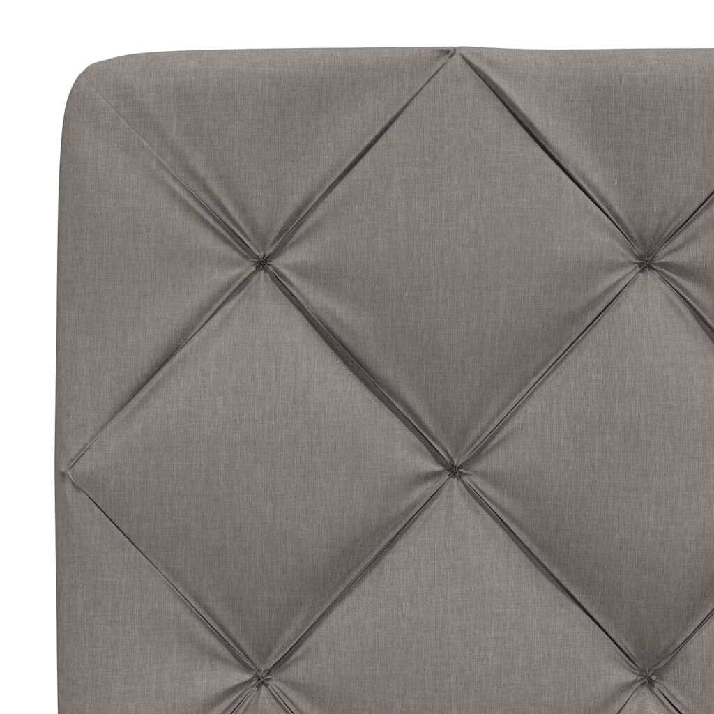 vidaXL Σκελετός Κρεβατιού Χωρίς Στρώμα Taupe 90x190 εκ. Υφασμάτινο