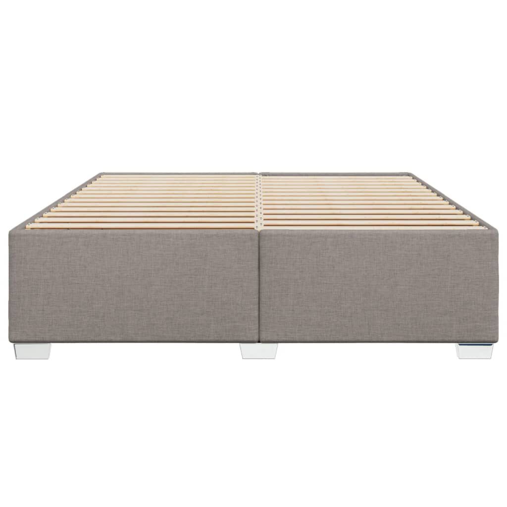 vidaXL Σκελετός Κρεβατιού Χωρίς Στρώμα Taupe 180x200 εκ. Υφασμάτινο