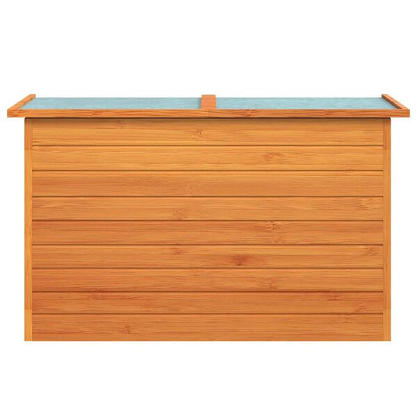 vidaXL Μπαούλο Αποθήκευσης Κήπου 126 x 72 x 72 εκ. Ξύλινο