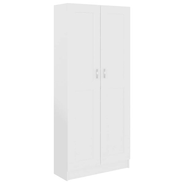 vidaXL Βιβλιοθήκη Λευκή 82,5 x 30,5 x 185,5 εκ. Επεξ. Ξύλο