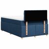 vidaXL Κρεβάτι Boxspring με Στρώμα Μπλε 120x190 εκ. Υφασμάτινο