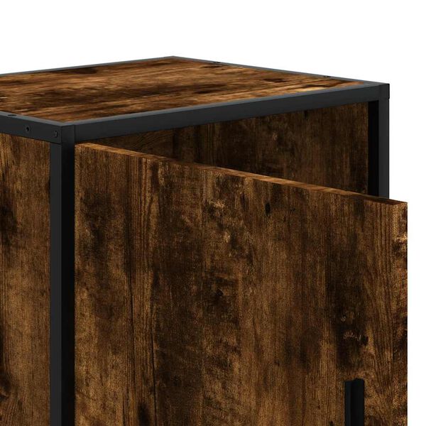 vidaXL Κομοδίνα 2 τεμάχια καπνιστή βελανιδιά 40x31x50 cm