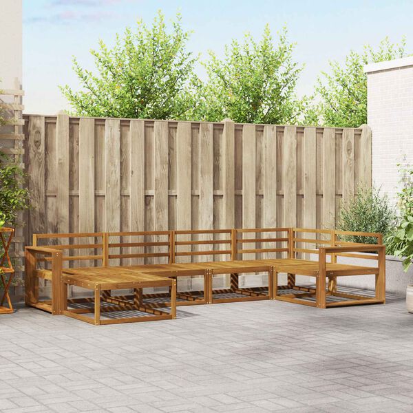 vidaXL &Sigma;&epsilon;&iota;&rho;ά &Kappa;&alpha;&nu;&alpha;&pi;έ &Epsilon;&xi;&omega;&tau;&epsilon;&rho;&iota;&kappa;&omicron;ύ 6 pcs &Phi;&upsilon;&sigma;&iota;&kappa;ό &Sigma;&tau;&epsilon;&rho;&epsilon;ό &Xi;ύ&lambda;&omicron; &Alpha;&kappa;&alpha;&kappa;ί&alpha;&sigmaf;