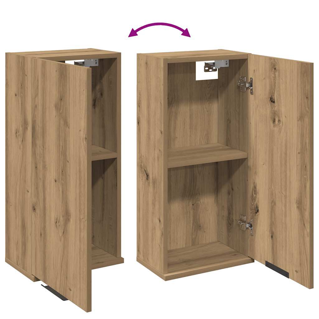 vidaXL Ντουλάπι Μπάνιου Επιτοίχιο Artisan Δρυς 32 x 20 x 67 εκ.