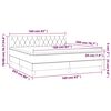 vidaXL &Kappa;&rho;&epsilon;&beta;ά&tau;&iota; Boxspring &mu;&epsilon; &Sigma;&tau;&rho;ώ&mu;&alpha; & LED &Sigma;&kappa;. &Mu;&pi;&lambda;&epsilon; 160x200&epsilon;&kappa;. &Beta;&epsilon;&lambda;&omicron;ύ&delta;&iota;&nu;&omicron;