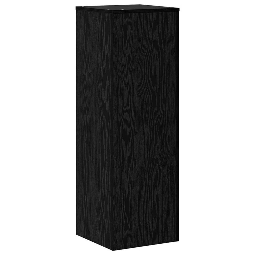 vidaXL Βάση φυτών Μαύρη Οξυά 33 x 33 x 100 cm Επεξεργασμένο ξύλο