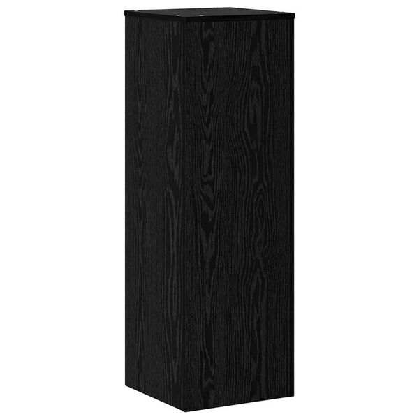 vidaXL Βάση φυτών Μαύρη Οξυά 33 x 33 x 100 cm Επεξεργασμένο ξύλο