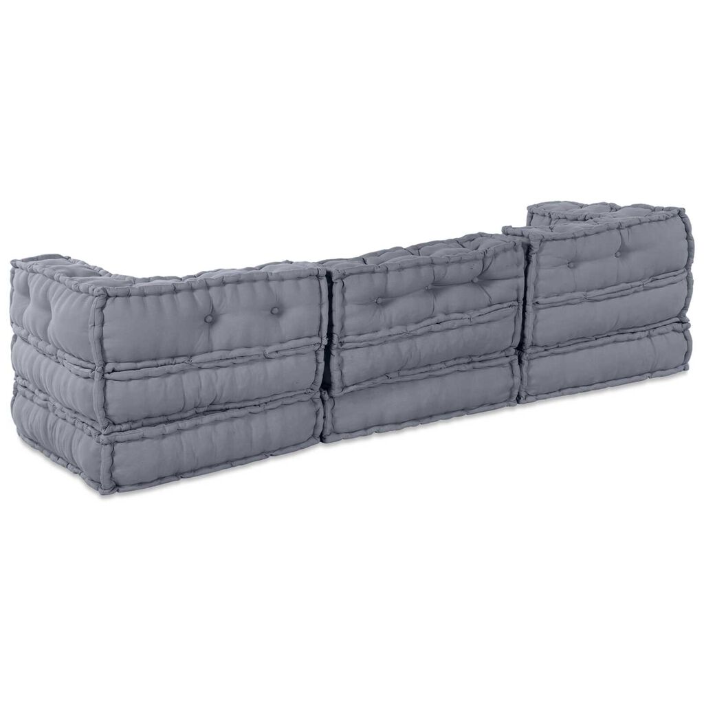 vidaXL Μαξιλάρι 3 pcs Γκρι 70 x 70 x 54 εκ Πολυεστέρας