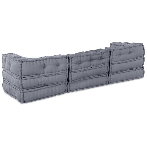 vidaXL Μαξιλάρι 3 pcs Γκρι 70 x 70 x 54 εκ Πολυεστέρας
