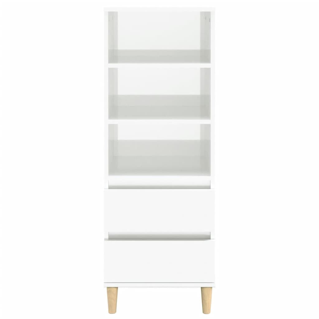 vidaXL Ντουλάπι Γυαλιστερό λευκό 40x36x110 εκ. από Επεξεργασμένο Ξύλο