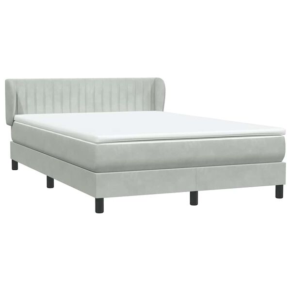 vidaXL &Kappa;&rho;&epsilon;&beta;ά&tau;&iota; Boxspring &mu;&epsilon; &Sigma;&tau;&rho;ώ&mu;&alpha; &Alpha;&nu;&omicron;&iota;&chi;&tau;ό &Gamma;&kappa;&rho;&iota; 140x210 &epsilon;&kappa;. &Beta;&epsilon;&lambda;&omicron;ύ&delta;&iota;&nu;&omicron;