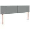 vidaXL Κρεβάτι Boxspring με Στρώμα Ανοιχτό Γκρι 200x200 εκ. Υφασμάτινο