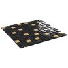 vidaXL Μωσαϊκά Πλακάκια 22 τεμ. Μαύρα / Χρυσά 30 x 30 εκ. Γυάλινα
