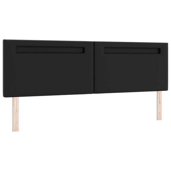 vidaXL Κρεβάτι Box Spring με Στρώμα σε Μαύρο, Σούπερ Κινγκ Μέγεθος, Τεχνητό Δέρμα