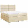 vidaXL &Kappa;&rho;&epsilon;&beta;ά&tau;&iota; Boxspring &mu;&epsilon; &Sigma;&tau;&rho;ώ&mu;&alpha; &Kappa;&rho;&epsilon;&mu; 200x200 &epsilon;&kappa;. &Upsilon;&phi;&alpha;&sigma;&mu;ά&tau;&iota;&nu;&omicron;