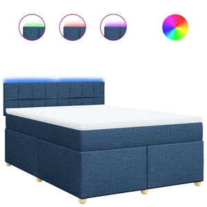 vidaXL &Kappa;&rho;&epsilon;&beta;ά&tau;&iota; Boxspring &mu;&epsilon; &Sigma;&tau;&rho;ώ&mu;&alpha; &Mu;&pi;&lambda;&epsilon; 140x200 &epsilon;&kappa;. &Upsilon;&phi;&alpha;&sigma;&mu;ά&tau;&iota;&nu;&omicron;