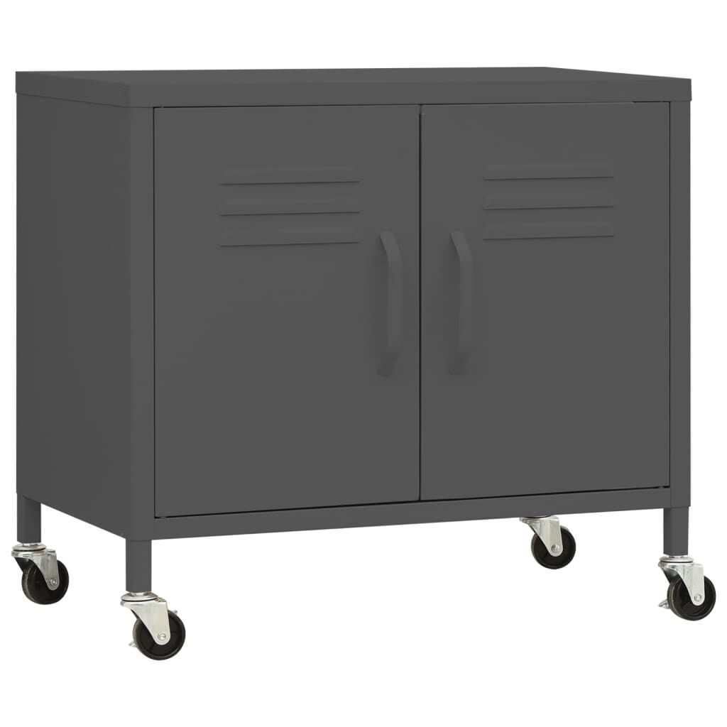 vidaXL Ντουλάπι Αποθήκευσης Ανθρακί 60 x 35 x 56 εκ. από Ατσάλι