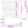 vidaXL Πόρτα Κήπου Μαύρη με Σχέδιο από Ατσάλινο Φύλλο 105x106 εκ.