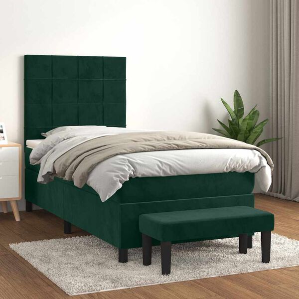 vidaXL &Kappa;&rho;&epsilon;&beta;ά&tau;&iota; Boxspring &mu;&epsilon; &Sigma;&tau;&rho;ώ&mu;&alpha; &Sigma;&kappa;&omicron;ύ&rho;&omicron; &Pi;&rho;ά&sigma;&iota;&nu;&omicron; 80x200 &epsilon;&kappa;. &Beta;&epsilon;&lambda;&omicron;ύ&delta;&iota;&nu;&omicron;