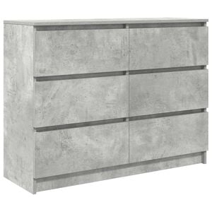 vidaXL Sideboard &Mu;&pi;&epsilon;&tau;ό&nu; &Gamma;&kappa;&rho;&iota; 100x35x76 cm &Kappa;&alpha;&tau;&alpha;&sigma;&kappa;&epsilon;&upsilon;&alpha;&sigma;&mu;έ&nu;&omicron; &xi;ύ&lambda;&omicron;
