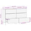 vidaXL Πλαϊνό γραφείο με συρτάρι 2 pcs καφέ μελί 60 x 33.5 x 75 εκ.
